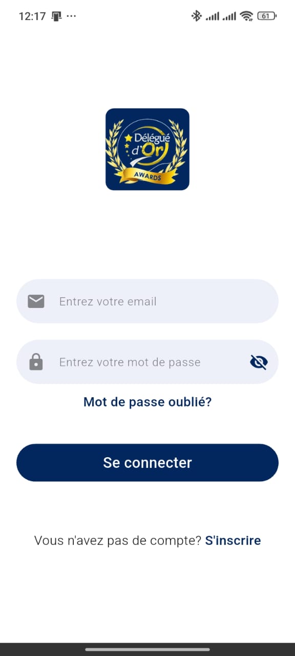Interface Délégué d'Or